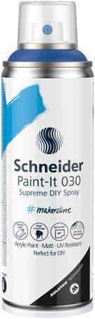 Akrylová farba v spreji, 200 ml, SCHNEIDER "Paint-It 030", modrá