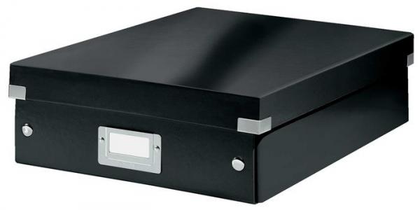 Škatuľa, organizačná, rozmer M, LEITZ "Click&Store", čierna