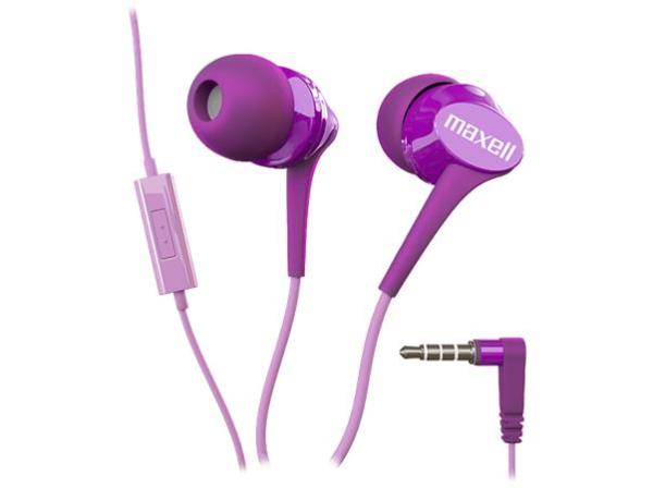 Slúchadlá, s mikrofónom, MAXELL "Fusion+", fialová-ružová