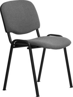 . Konferenčná stolička „Felicia”, sivý poťah, čierna kovová konštrukcia