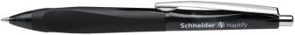 Guľôčkové pero, 0,5mm, stláčací mechanizmus, SCHNEIDER "Haptify", čierna