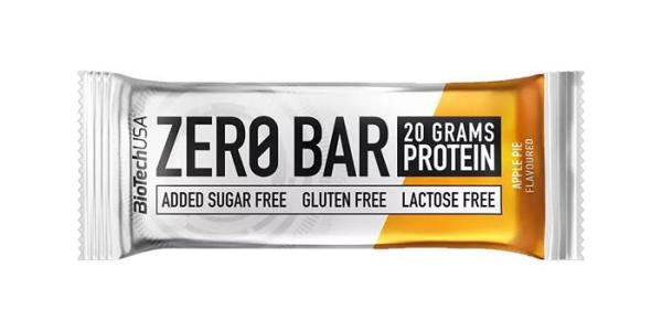 Proteínová tyčinka, bezlepková, 50g, BIOTECH USA "Zero Bar", jablkový koláč 1