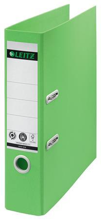Pákový šanón, 80 mm, A4, kartón, recyklovateľný, LEITZ "180 Recycle", zelená