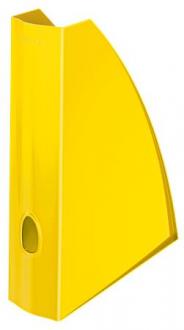 Zakladač, plastový, 60 mm, LEITZ "Wow", kovovo žltá