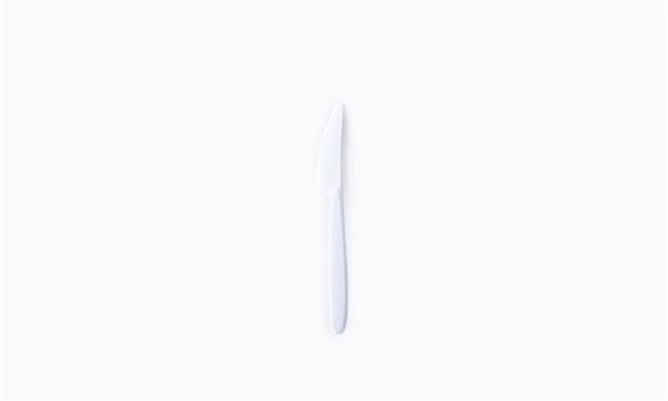 . Nôž, plastový, znovu použiteľný, 18,5 cm, 50 ks "Venus", biela