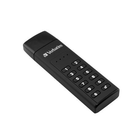 USB kľúč, 32GB, šifrovanie heslom, 160/130Mb/s, USB 3,0, VERBATIM "Keypad Secure"