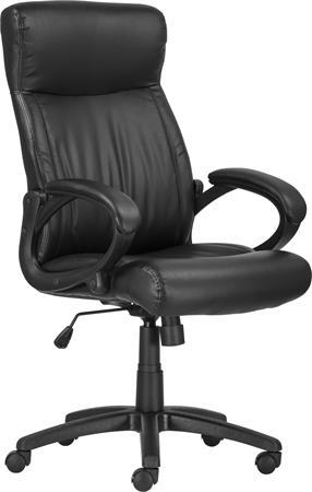. Manažérska stolička, koženka, čierny podstavec, "BALTIMORE", čierna