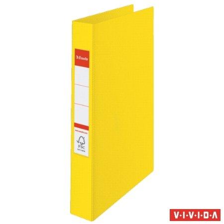 Krúžkový šanón, 2 krúžky, 42 mm, A4, PP, ESSELTE "Standard", Vivida žltý