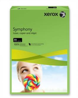 Kancelársky papier, farebný, A4, 160 g, XEROX "Symphony", tmavozelený (intenzívny)
