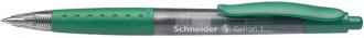 Gélové pero, 0,4 mm, tlačidlový systém ovládania, SCHNEIDER "Gelion 1", zelené