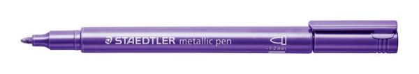 Dekoračný popisovač, 1-2 mm, kužeľový hrot, STAEDTLER "8323", metalická fialová