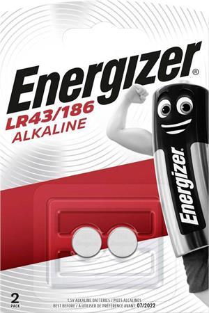 Gombíková batéria, LR43/186, 2 ks, ENERGIZER 1