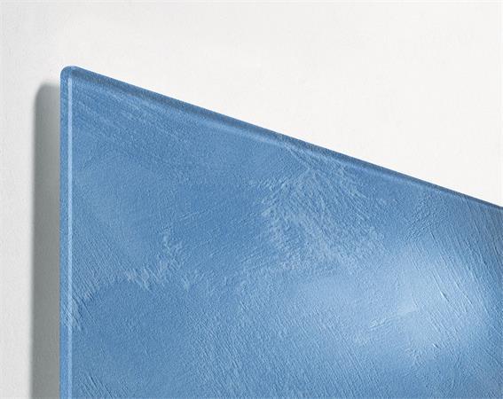 Magnetická sklenená tabuľa, 48x48x1,5 cm, SIGEL "Artverum® ", modrý štruktúrovaný vzor, ma