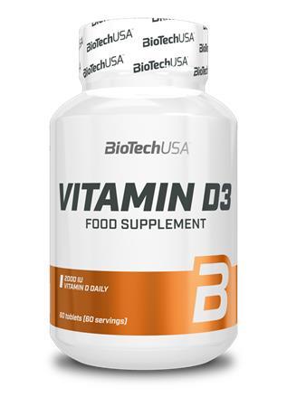 Vitamín, 60 tabliet D3, BIOTECH USA 1