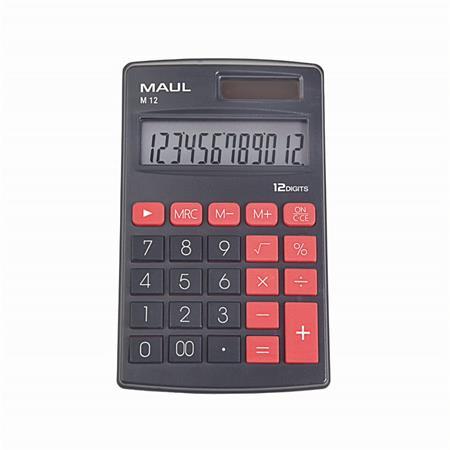 Vrecková kalkulačka, 12 miestny displej, MAUL "M 12"