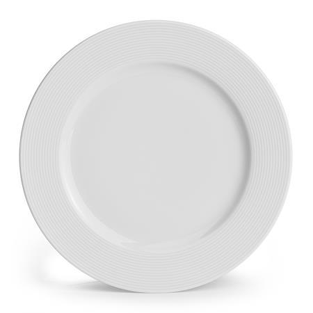 Plytký tanier, porcelán,  27 cm, ROTBERG, "Elegante", biely