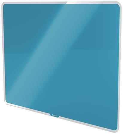 Magnetická sklenená tabuľa, 80x60 cm, LEITZ "Cosy", matná modrá