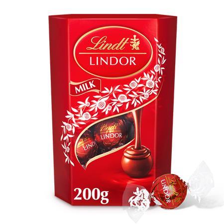 Dezert, 200 g, v darčekovej krabičke, LINDT "Lindor", mliečna čokoláda