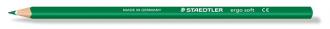 Farebná ceruzka, trojuholníkový tvar, STAEDTLER "Ergo Soft", zelená