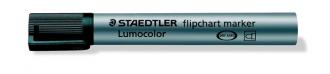 Popisovač na flipchartové tabule, 2 mm, kužeľový hrot, STAEDTLER "Lumocolor 356", čierny