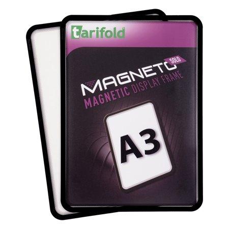 Magnetické vrecko, magnetická zadná strana, A3, TARIFOLD "Magneto Solo", čierne