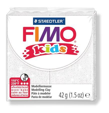 Modelovacia hmota, 42 g, FIMO "Kids" , biela