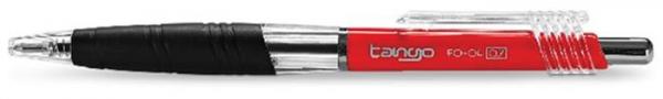 Guličkové pero, 0,35 mm, tlačidlový systém ovládania, FLEXOFFICE "Tango", červené