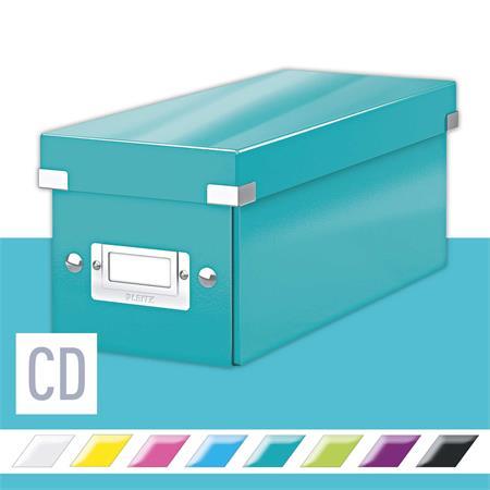 Úložná škatuľa na CD, LEITZ "Click&Store", ľadovo modrá