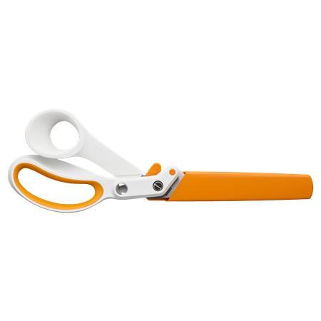 Nožnice na látky, 25 cm, FISKARS "Amplify", biela