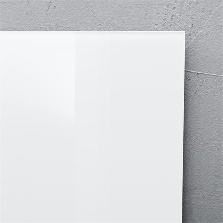 Magnetická sklenená tabuľa, 48x48 cm, SIGEL "Artverum® ", biela