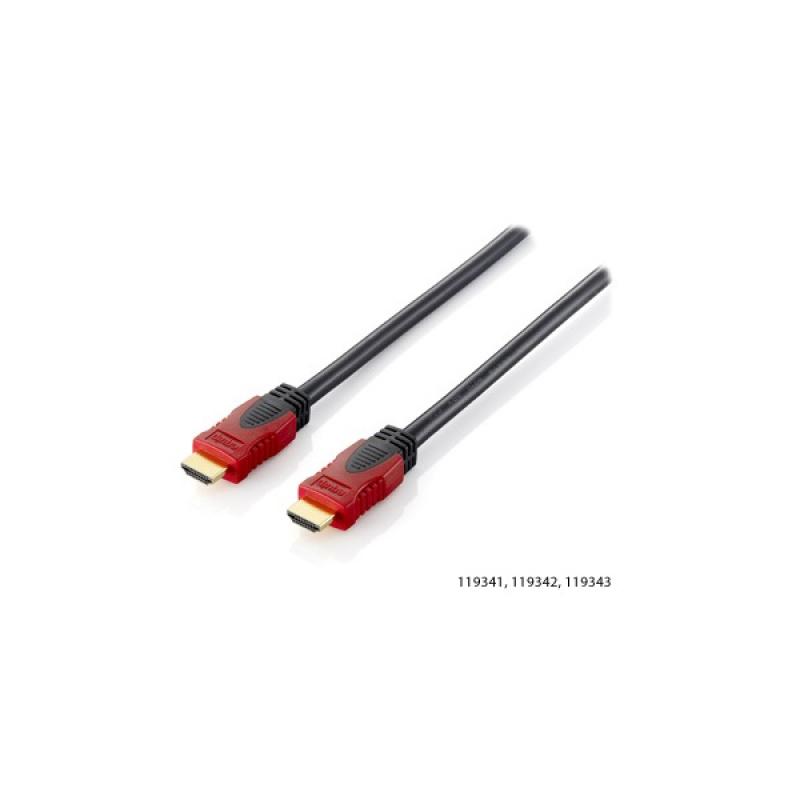 HDMI kábel, pozlátený, 2m, EQUIP