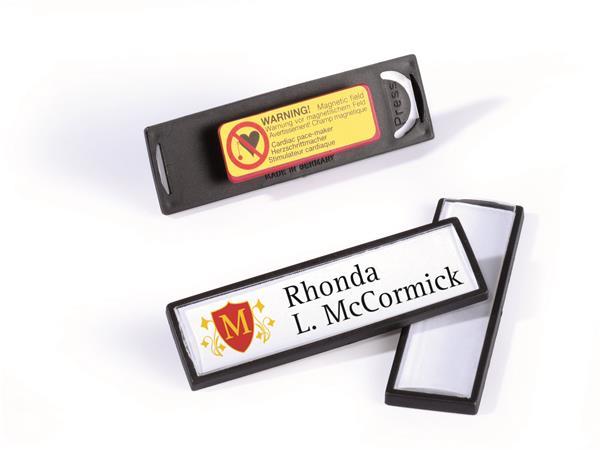 Visačka, 17x67 mm, magnetická, DURABLE "CLIP CARD", čierna 2