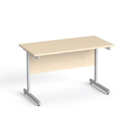 Písací stôl, so sivými nohami, 120x70cm, MAYAH "Freedom SV-25", javorová