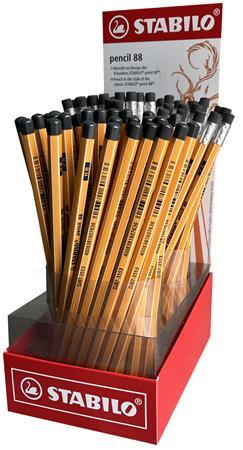 Grafitová ceruzka, displej, HB, šesťhranná, STABILO "Point 88"