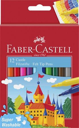 Sada fixiek, FABER-CASTELL, 12 rôznych farieb "Castle"