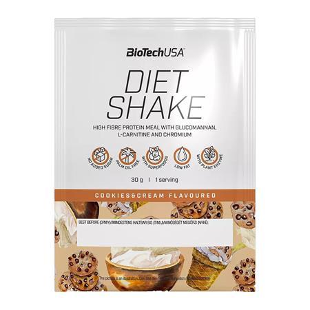 Srvátkový nápoj v prášku, 30g, BIOTECH USA "Diet Shake", cookies&cream 1