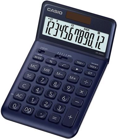 Kalkulačka, stolová, 12-miestna, CASIO "JW 200SC", tmavomodrá