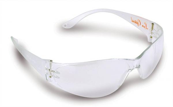 . Ochranné okuliare "Pokelux",  polykarbonátové, priehľadné