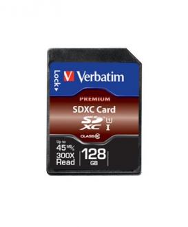 Pamäťová karta, SDXC, 128GB, Class 10, VERBATIM