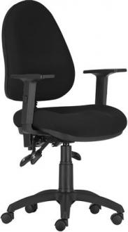 . Kancelárska stolička, textilné čalúnenie, s opierkami rúk, "PANTERGOS LX", čierna