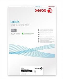 Etikety, univerzálne, 38,1x21,2 mm, zaoblené rohy, XEROX, 6500 etikiet/bal