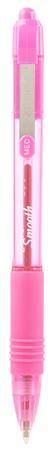 Guľôčkové pero, 0,27 mm, stláčací mechanizmus, ZEBRA "Z-Grip Smooth", ružové