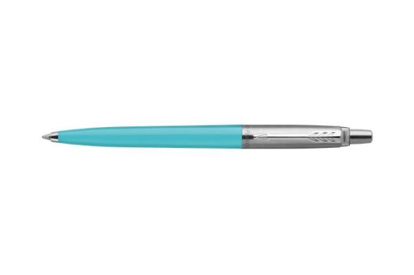 Guľôčkové pero, sada, 0,7 mm, strieborný klip, červené a modré telo pera, PARKER "Jotter G