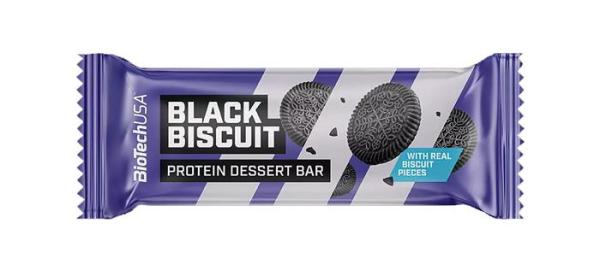 Proteínová tyčinka, bezlepková, 50g, BIOTECH USA "Protein Dessert Bar", Black Biscuit 1