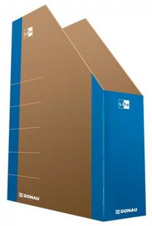 Zakladač, kartón, 80 mm, DONAU "Life", neónová modrá