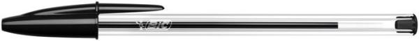 Guľôčkové pero, 0,32 mm, s vrchnákom, BIC "Cristal Original", čierne