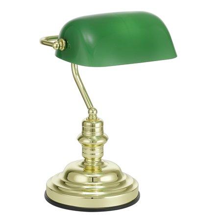 EGLO Stolová lampa, 60 W, "Banker", zelená