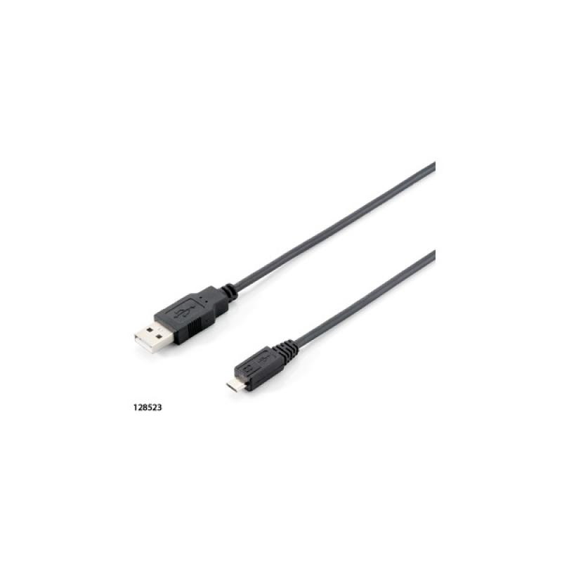 USB kábel 2.0, USB-A / USB MicroB, 1,8 m, EQUIP