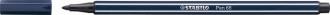 Popisovač, 1 mm, STABILO "Pen 68", tmavošedý