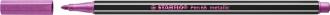 Popisovač, 1,4 mm, STABILO "Pen 68 metallic", metalická ružová